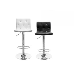 Swivel Bar Stool with Like Crystals black,white 2pc $99