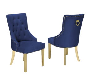 Tufted Velvet Upholstered Side Chairs, 4 Colors to Choose (Set of 2) – Navy $699