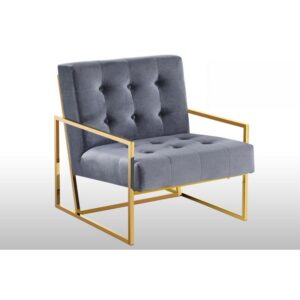6 ACCENT CHAIR Velvet With Gold or Stainless Steel Frame Available in Blue, Grey, Green, or Pink $359.90