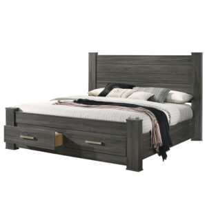 Lisa California King Bed in Weathered Grey $1120
