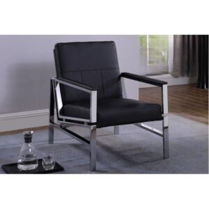 ACCENT CHAIRR White or Black With Stainless Steel Frame $319.90